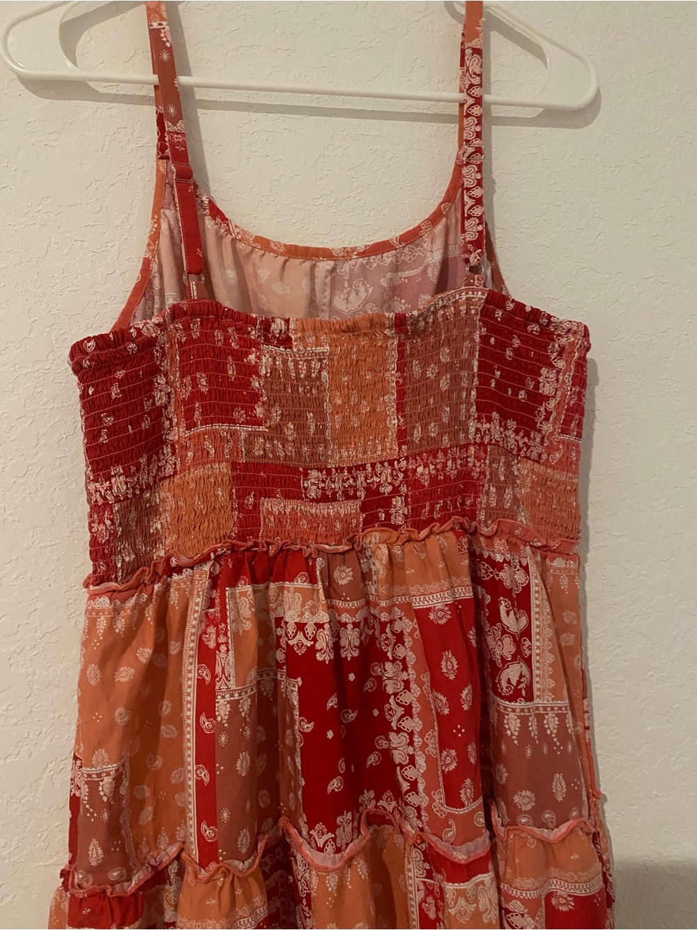 beachlunchlounge Pink & Coral Smocked Detail Maxi - Picture 5 of 7
